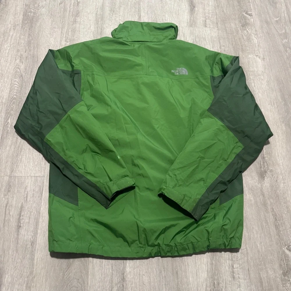 The North Face Gore-Tex Rain Jacket Mens Medium Green Waterproof Shell no Hood
